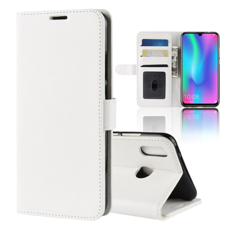 R64 Texture Single Fold Horizontal Flip Leather Case for Huawei Honor 10 Lite, with Holder & Card Slots & Wallet