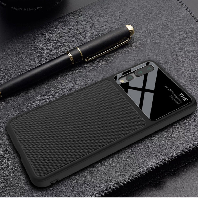 Lenuo LeJazz Series for Huawei P20 Pro Shockproof TPU + Glass Protective Back Case