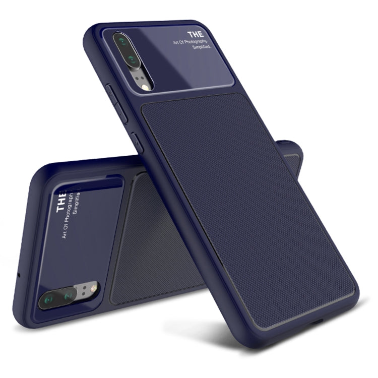 Lenuo LeJazz Series for Huawei P20 Shockproof TPU + Glass Protective Back Case