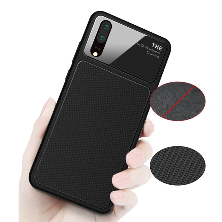 Lenuo LeJazz Series for Huawei P20 Shockproof TPU + Glass Protective Back Case