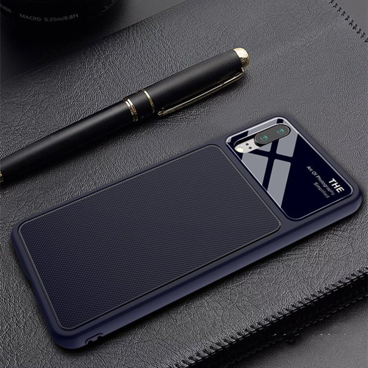 Lenuo LeJazz Series for Huawei P20 Shockproof TPU + Glass Protective Back Case