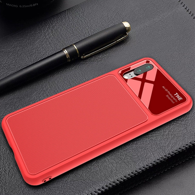 Lenuo LeJazz Series for Huawei P20 Shockproof TPU + Glass Protective Back Case