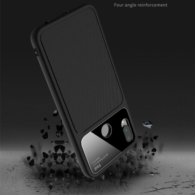 Lenuo LeJazz Series for Huawei P20 Lite / Nova 3e Shockproof TPU + Glass Protective Back Case