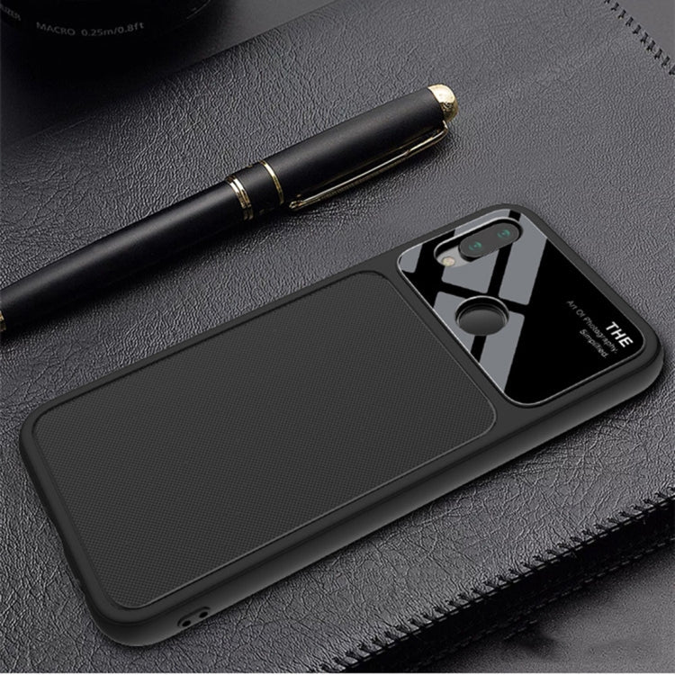 Lenuo LeJazz Series for Huawei P20 Lite / Nova 3e Shockproof TPU + Glass Protective Back Case