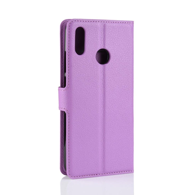 PU + TPU Litchi Texture Horizontal Flip Leather Case with Wallet & Holder & Card Slots for Huawei Honor 10 Lite