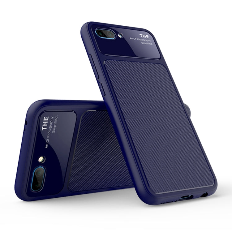 Lenuo LeJazz Series TPU + Glass Case for Huawei Honor 10 (Blue)