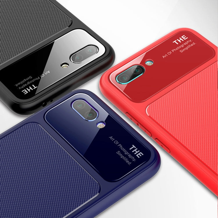 Lenuo LeJazz Series TPU + Glass Case for Huawei Honor 10 (Blue)