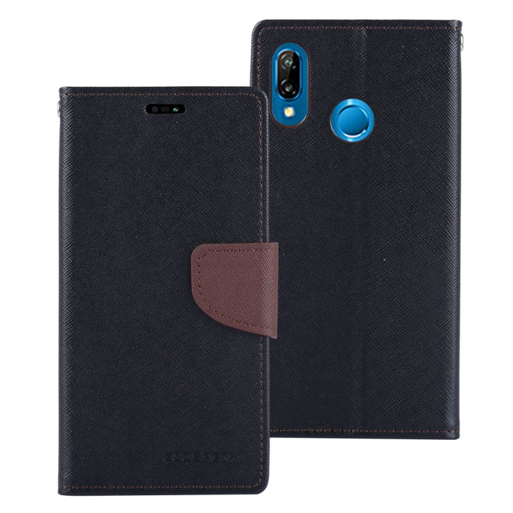 GOOSPERY FANCY DIARY Horizontal Flip PU Leather Case for Huawei P20 Lite, with Holder & Card Slots & Wallet