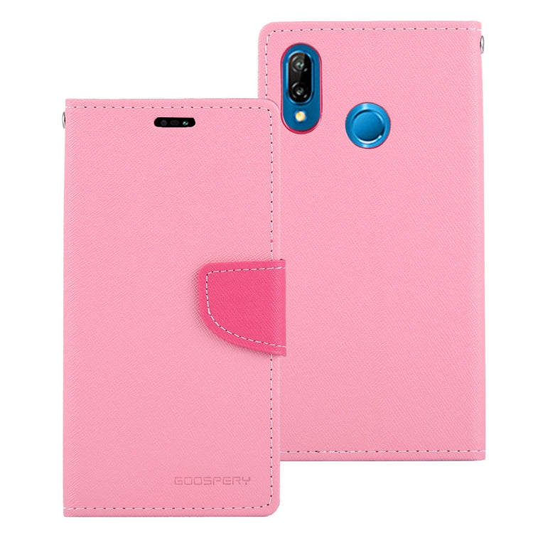 GOOSPERY FANCY DIARY Horizontal Flip PU Leather Case for Huawei P20 Lite, with Holder & Card Slots & Wallet