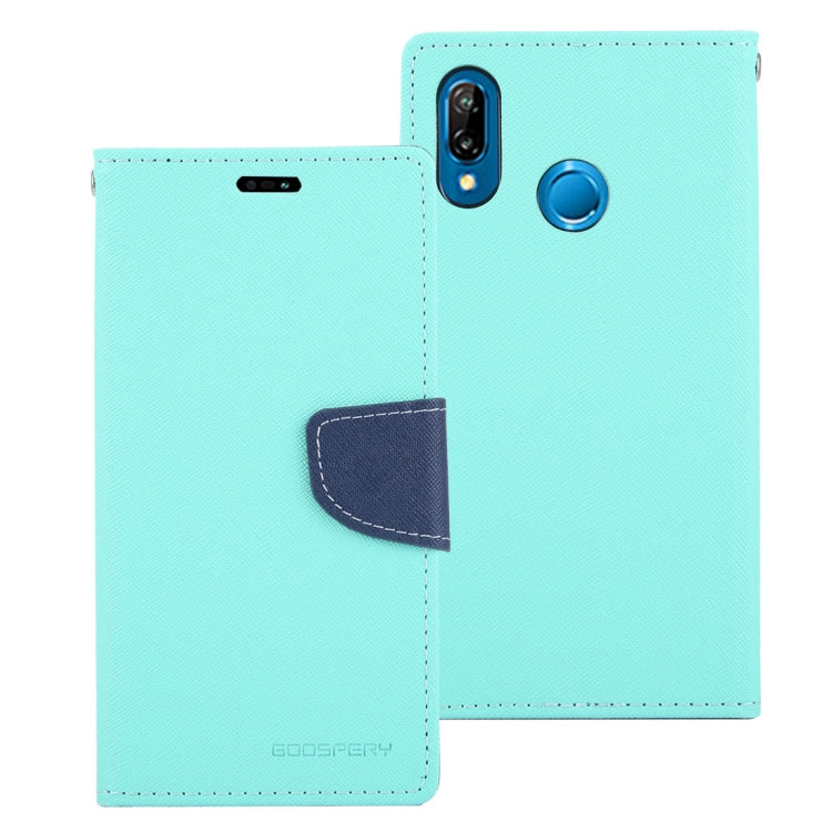 GOOSPERY FANCY DIARY Horizontal Flip PU Leather Case for Huawei P20 Lite, with Holder & Card Slots & Wallet