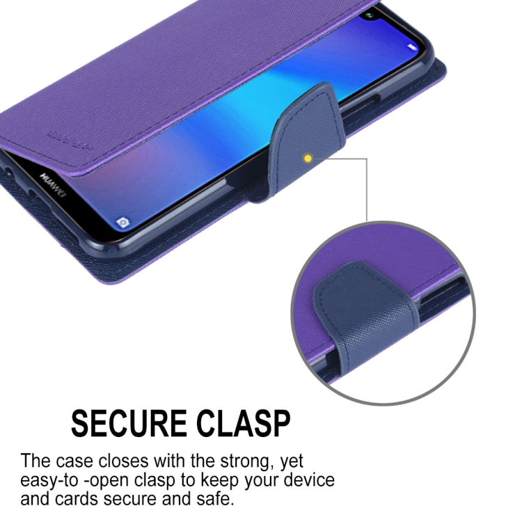 GOOSPERY FANCY DIARY Horizontal Flip PU Leather Case for Huawei P20 Lite, with Holder & Card Slots & Wallet