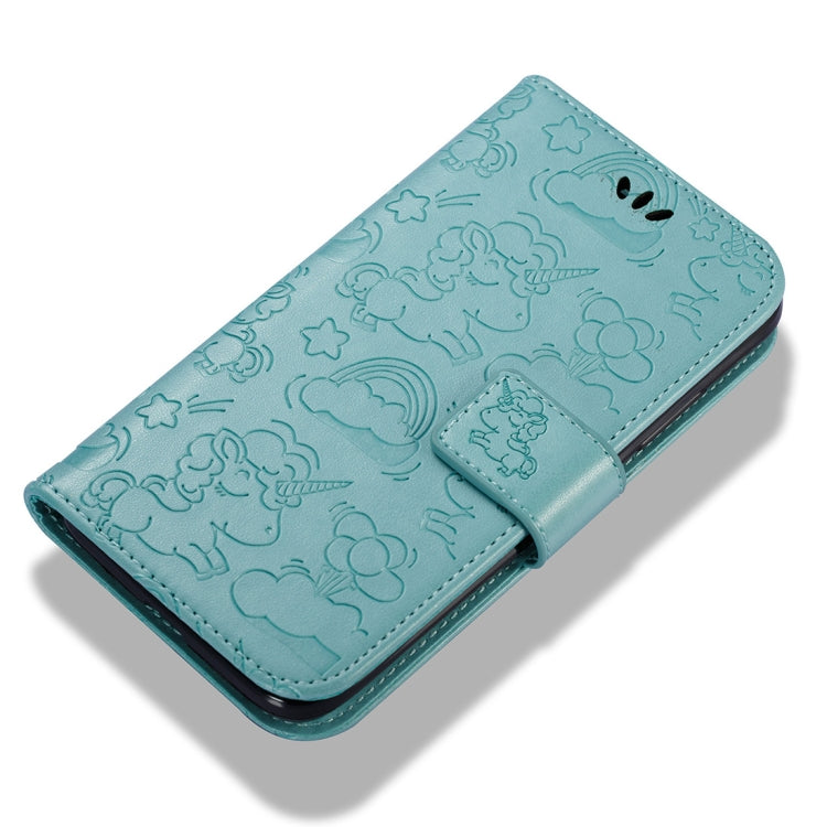For Huawei  Y3 (2017) Pressed Horse Cloud Print Horizontal Flip Leather Case with Holder & Card Slots & Wallet & Lanyard