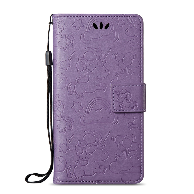 For Huawei  Y5 (2017) Pressed Horse Cloud Print Horizontal Flip Leather Case with Holder & Card Slots & Wallet & Lanyard
