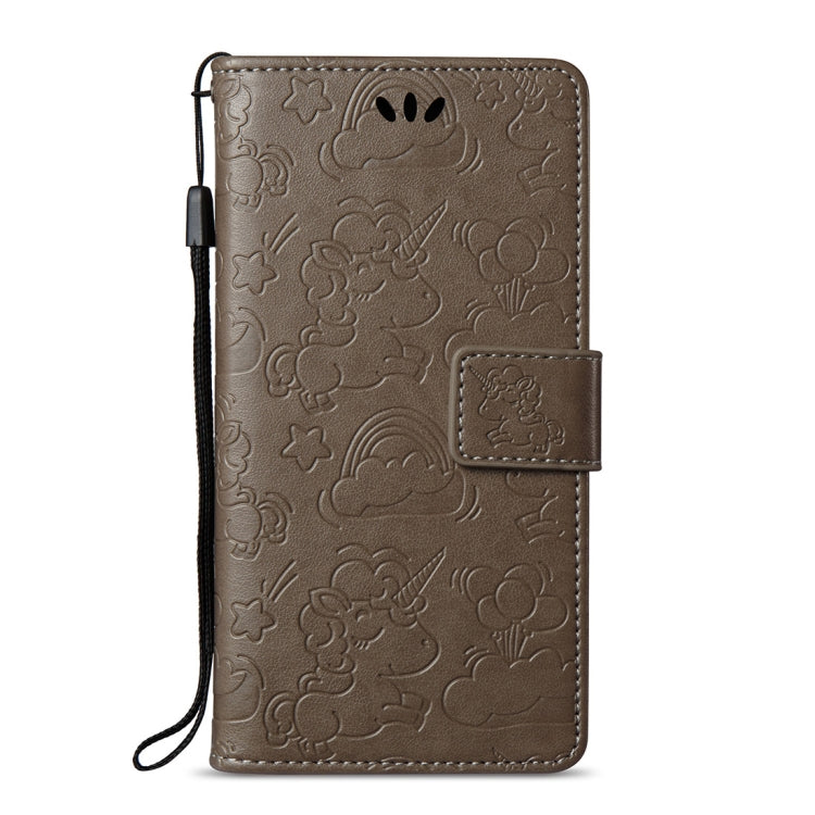 For Huawei  Y5 (2017) Pressed Horse Cloud Print Horizontal Flip Leather Case with Holder & Card Slots & Wallet & Lanyard