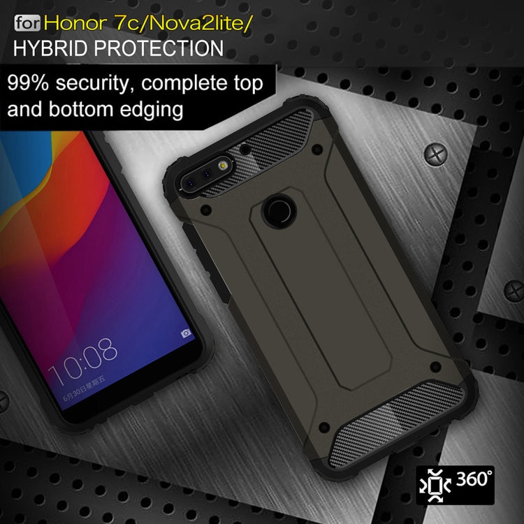 For Huawei Honor Play 7C Full-body Rugged TPU + PC Combination Back Cover Case