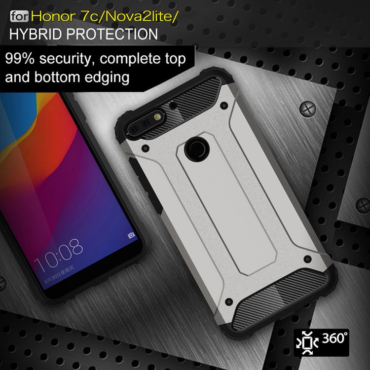 For Huawei Honor Play 7C Full-body Rugged TPU + PC Combination Back Cover Case