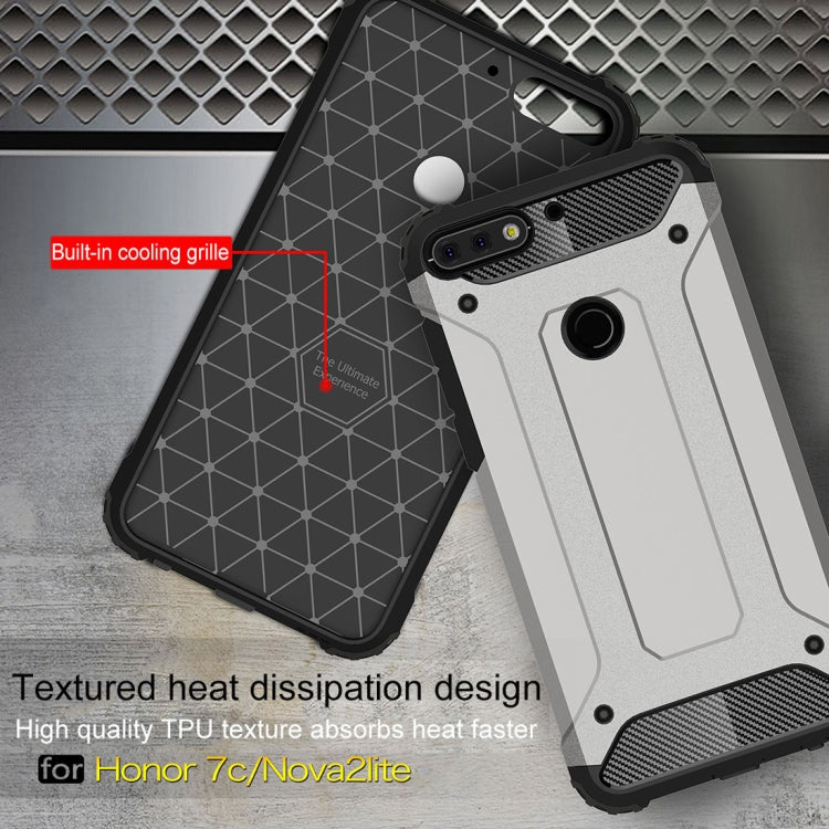 For Huawei Honor Play 7C Full-body Rugged TPU + PC Combination Back Cover Case