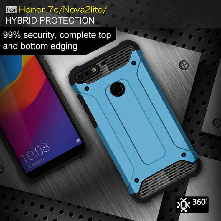 For Huawei Honor Play 7C Full-body Rugged TPU + PC Combination Back Cover Case