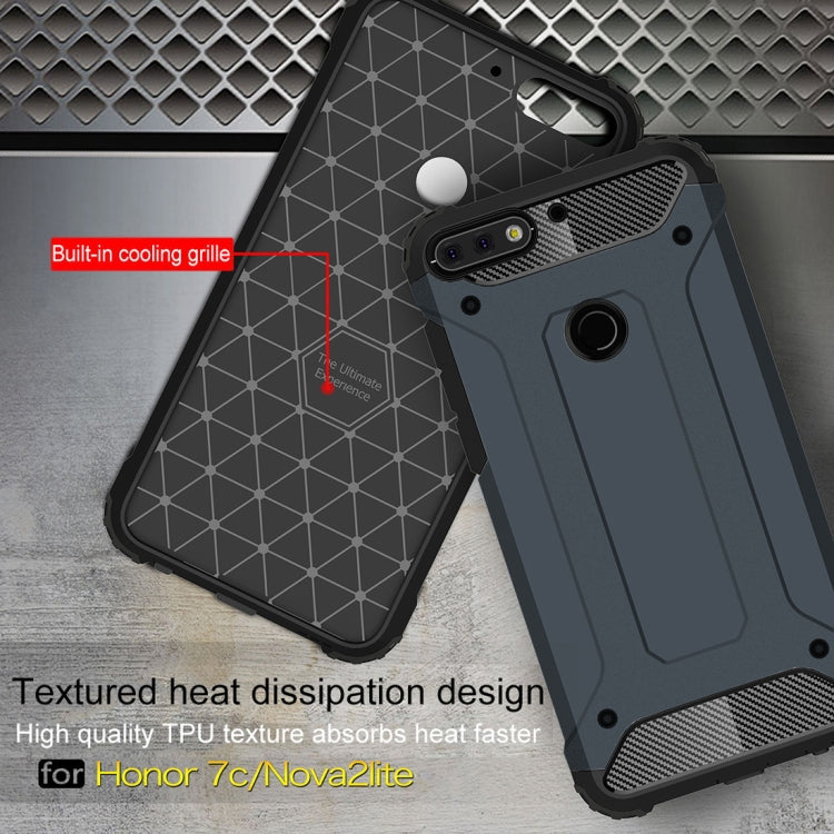 For Huawei Honor Play 7C Full-body Rugged TPU + PC Combination Back Cover Case