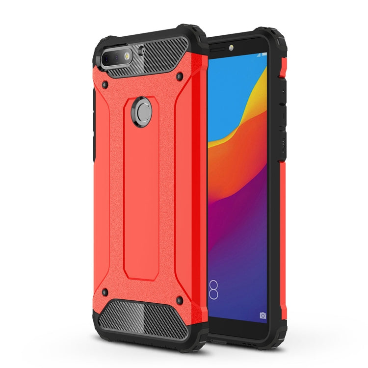 For Huawei Honor Play 7C Full-body Rugged TPU + PC Combination Back Cover Case