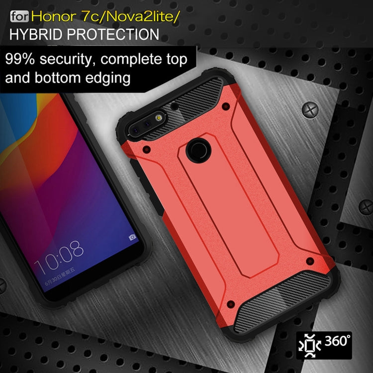 For Huawei Honor Play 7C Full-body Rugged TPU + PC Combination Back Cover Case