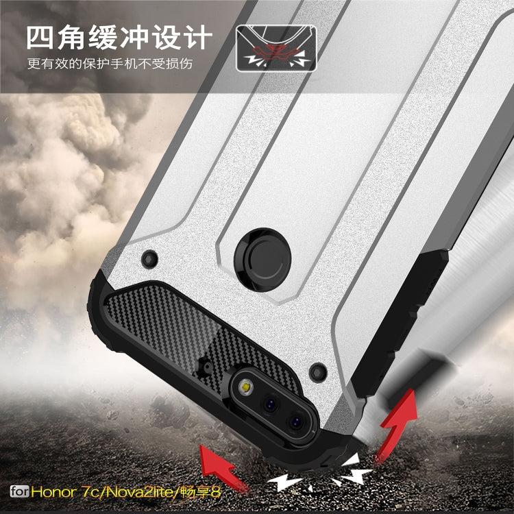 For Huawei Honor Play 7C Full-body Rugged TPU + PC Combination Back Cover Case