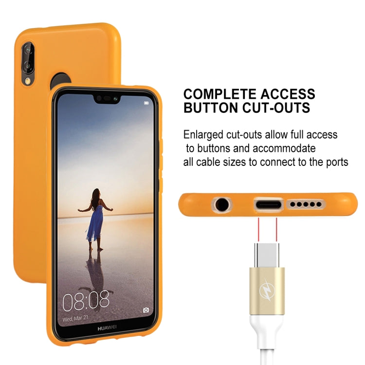 GOOSPERY PEARL JELLY Series for Huawei P20 Lite TPU Full Coverage Protective Back Cover Case