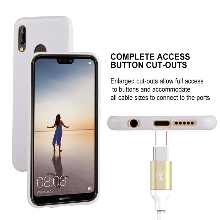 GOOSPERY PEARL JELLY Series for Huawei P20 Lite TPU Full Coverage Protective Back Cover Case