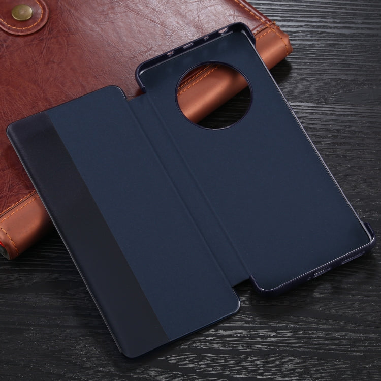 For Huawei Mate 40 PU Leather Horizontal Flip Case, with Caller ID Display & Sleep / Wake-up Function