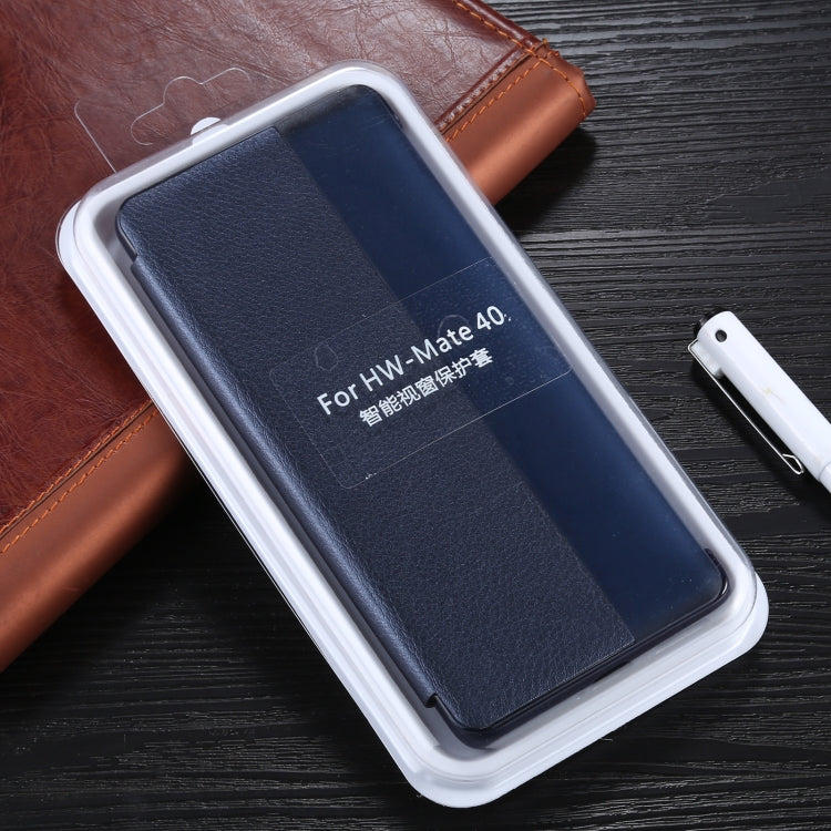 For Huawei Mate 40 PU Leather Horizontal Flip Case, with Caller ID Display & Sleep / Wake-up Function