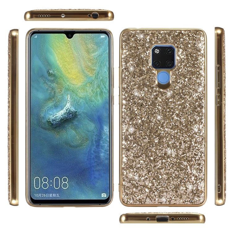 Glittery Powder Shockproof TPU Case for Huawei Mate 20 X