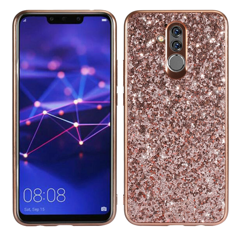 Glittery Powder Shockproof TPU Case for Huawei Mate 20 Lite / Maimang 7