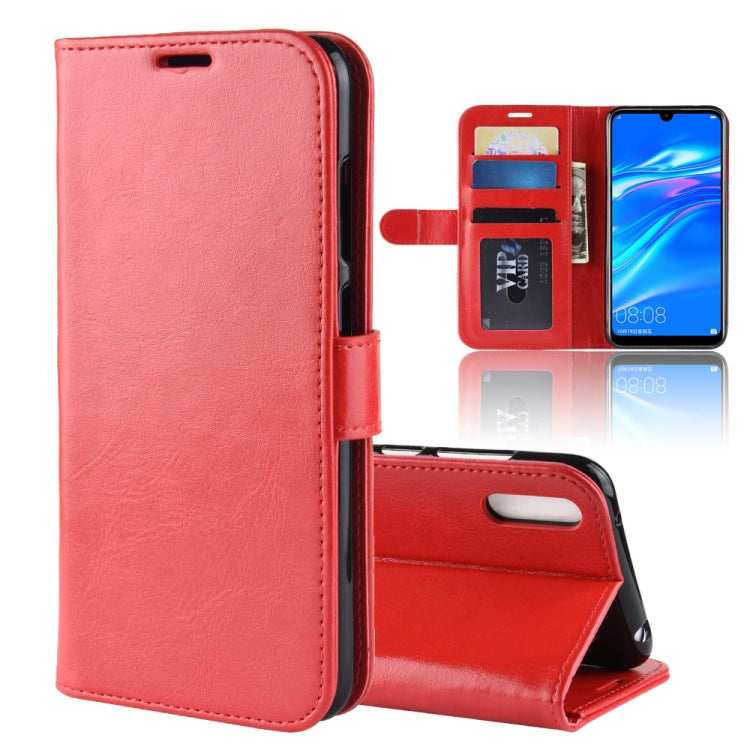 R64 Texture Single Fold Horizontal Flip Leather Case for Huawei Enjoy 9 / Y7 prime (2019) / Y7 Pro (2019), with Holder & Card Slots & Wallet