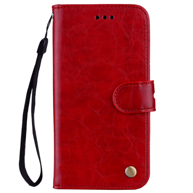 Business Style Oil Wax Texture Horizontal Flip Leather Case for Huawei Honor 7A (with fingerprint hole), with Holder & Card Slots & Wallet