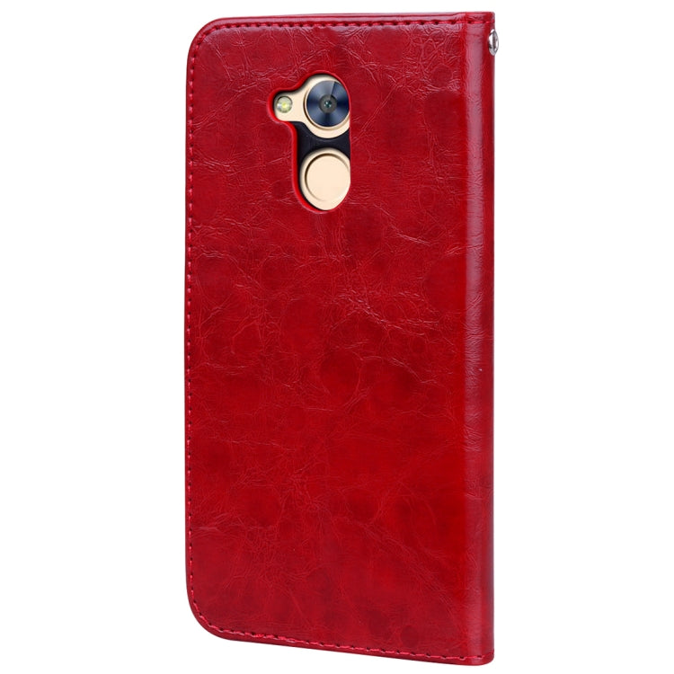 For Huawei  Honor 6A Business Style Oil Wax Texture Horizontal Flip Leather Case with Holder & Card Slots & Hand Strap