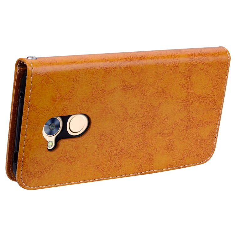 For Huawei  Honor 6A Business Style Oil Wax Texture Horizontal Flip Leather Case with Holder & Card Slots & Hand Strap