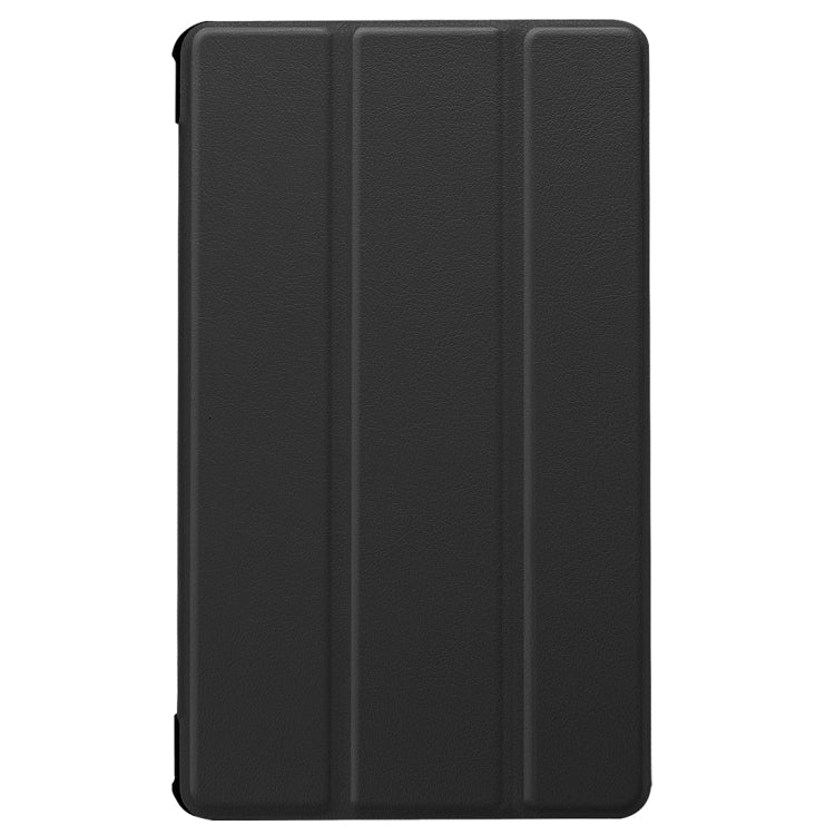 For Huawei  MediaPad M5 8.4 inch Tablet Tri-Fold Custer Texture Horizontal Flip PU Leather Protective Case with Holder & Sleep / Wake-up Function