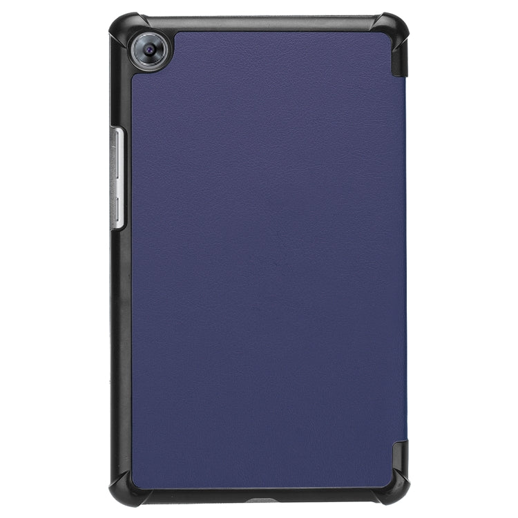 For Huawei  MediaPad M5 8.4 inch Tablet Tri-Fold Custer Texture Horizontal Flip PU Leather Protective Case with Holder & Sleep / Wake-up Function