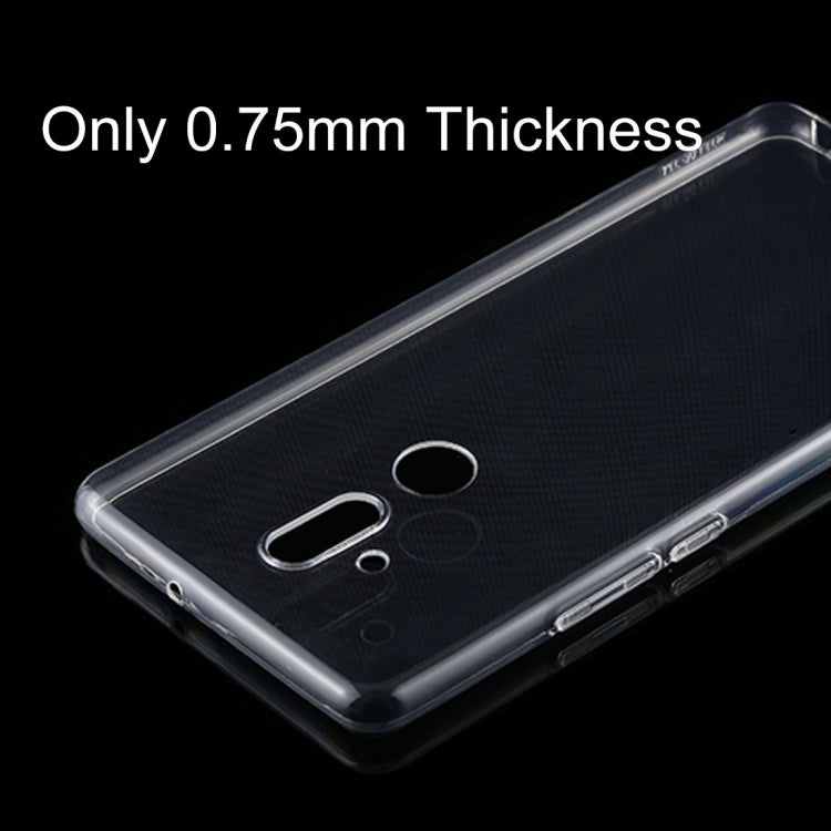 50PCS 0.75mm Transparent TPU Case for Huawei Mate 20 Lite / Maimang 7