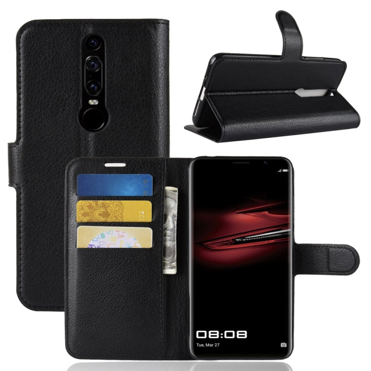 For Huawei Mate RS Porsche Design Litchi Texture Horizontal Flip Leather Case with Holder & Card Slots & Wallet