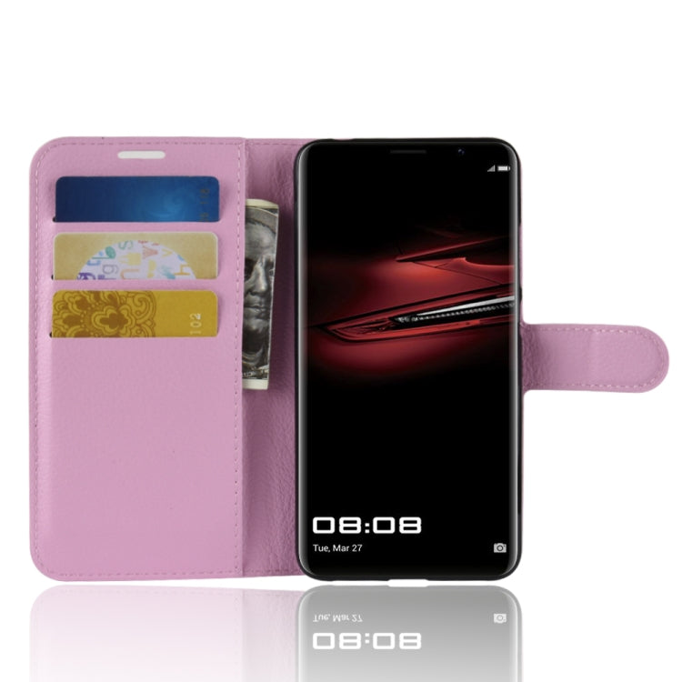 For Huawei Mate RS Porsche Design Litchi Texture Horizontal Flip Leather Case with Holder & Card Slots & Wallet