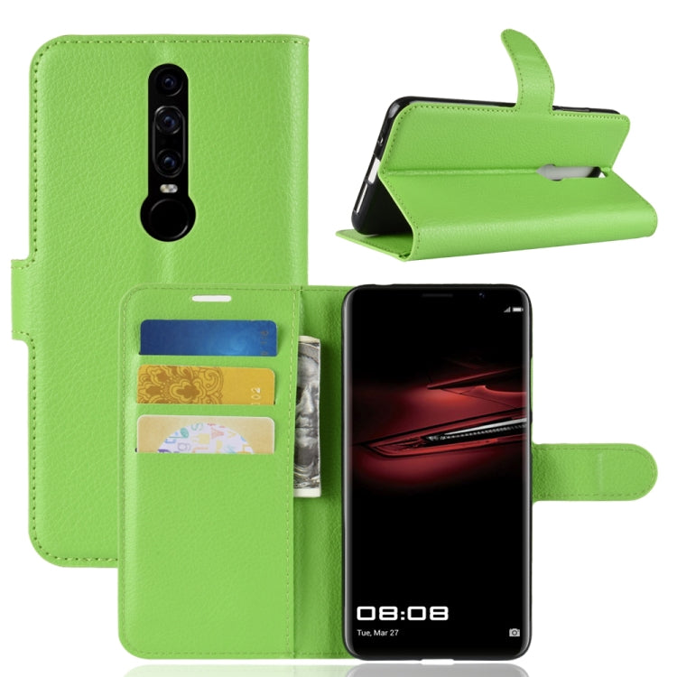 For Huawei Mate RS Porsche Design Litchi Texture Horizontal Flip Leather Case with Holder & Card Slots & Wallet