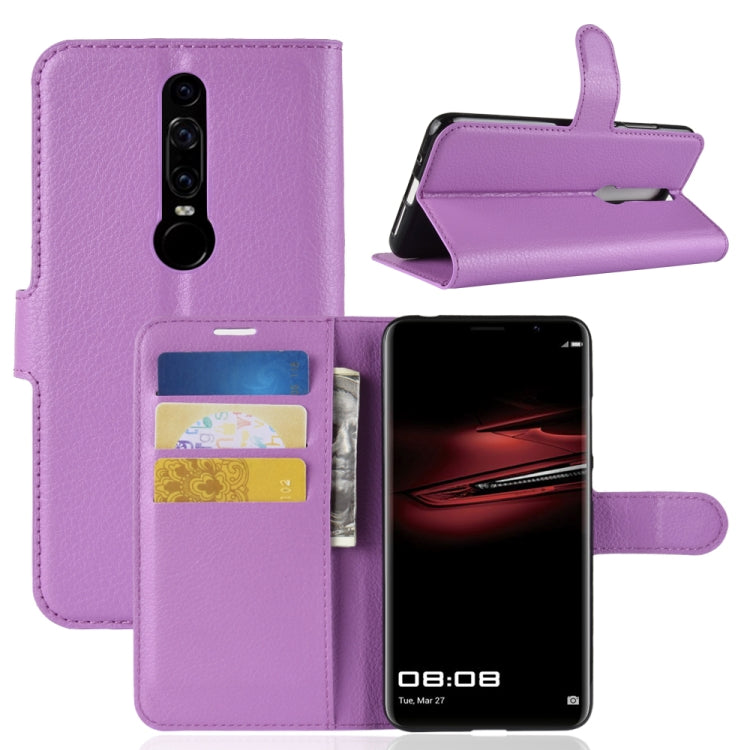 For Huawei Mate RS Porsche Design Litchi Texture Horizontal Flip Leather Case with Holder & Card Slots & Wallet