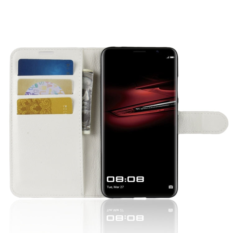 For Huawei Mate RS Porsche Design Litchi Texture Horizontal Flip Leather Case with Holder & Card Slots & Wallet