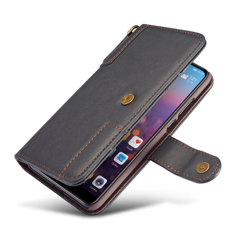 Cowhide Texture Horizontal Flip Leather Case for Huawei P20 Pro, with Holder & Card Slots & Wallet & Sling