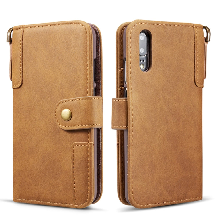 Cowhide Texture Horizontal Flip Leather Case for Huawei P20 Pro, with Holder & Card Slots & Wallet & Sling