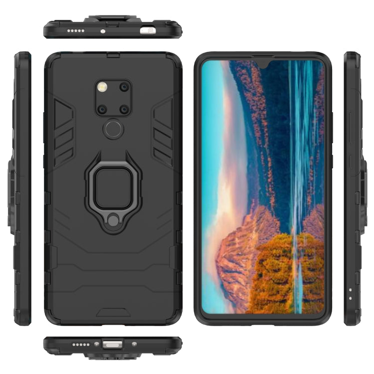 PC + TPU Shockproof Protective Case for Huawei Mate 20 X, with Magnetic Ring Holder