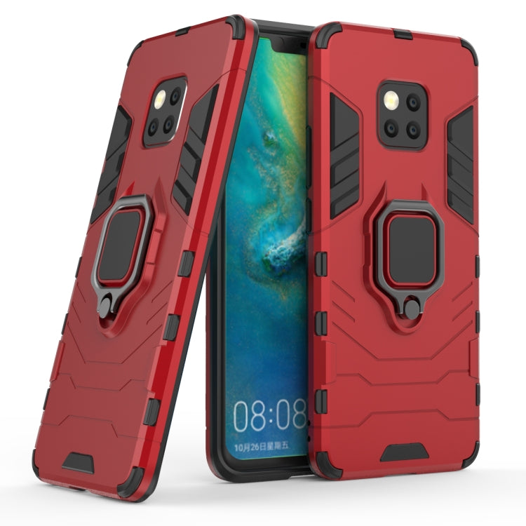 PC + TPU Shockproof Protective Case for Huawei Mate 20 Pro, with Magnetic Ring Holder