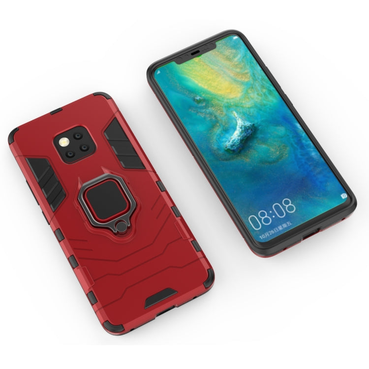 PC + TPU Shockproof Protective Case for Huawei Mate 20 Pro, with Magnetic Ring Holder