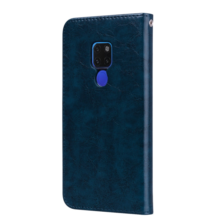 Business Style Oil Wax Texture Horizontal Flip Leather Case for Huawei Mate 20, with Holder & Card Slots & Wallet